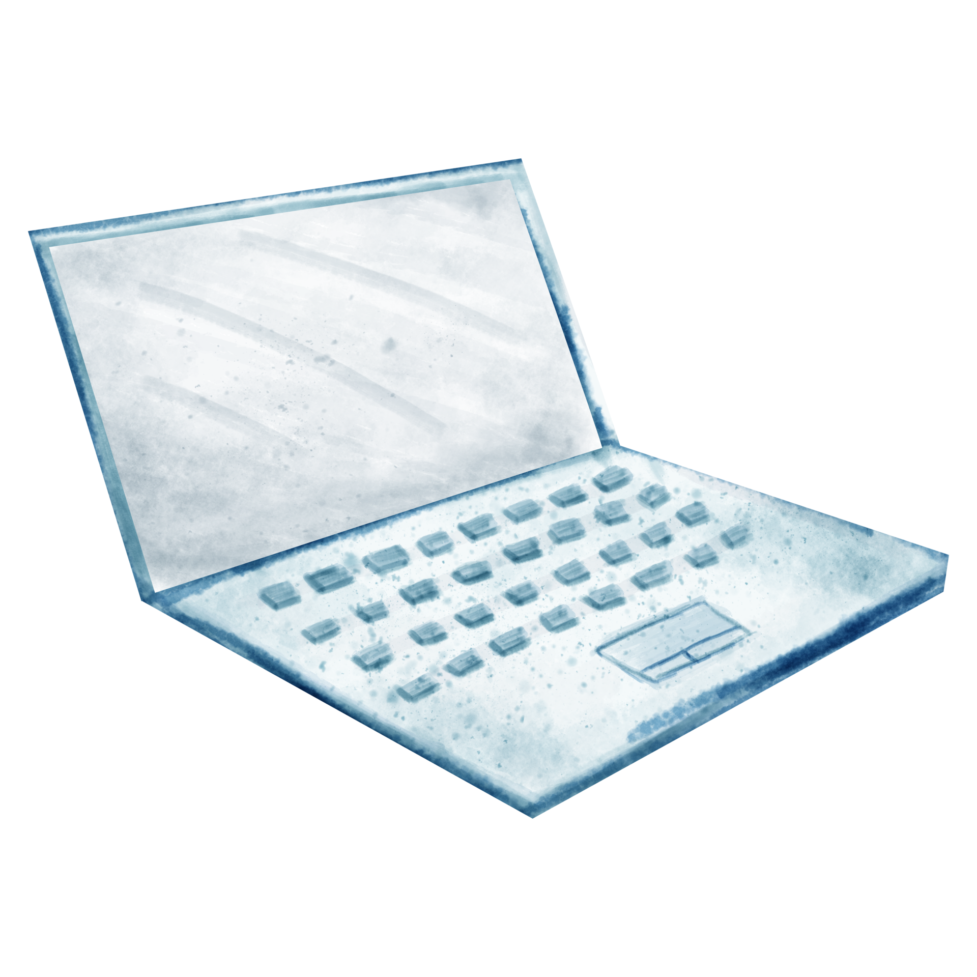 Free watercolor laptop gadget 23296870 PNG with Transparent Background