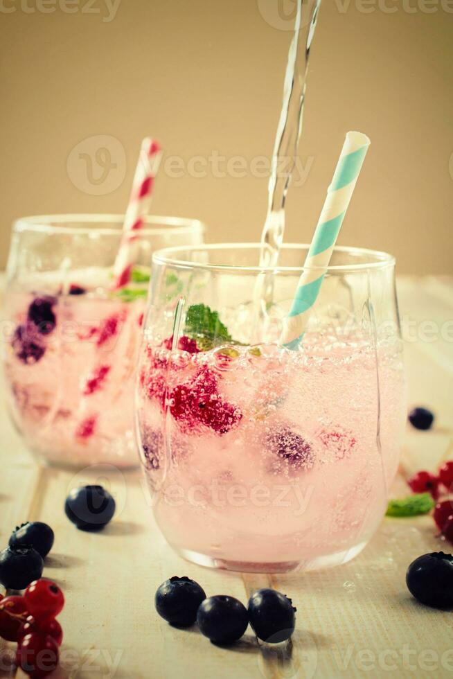 Fresh berry juice photo