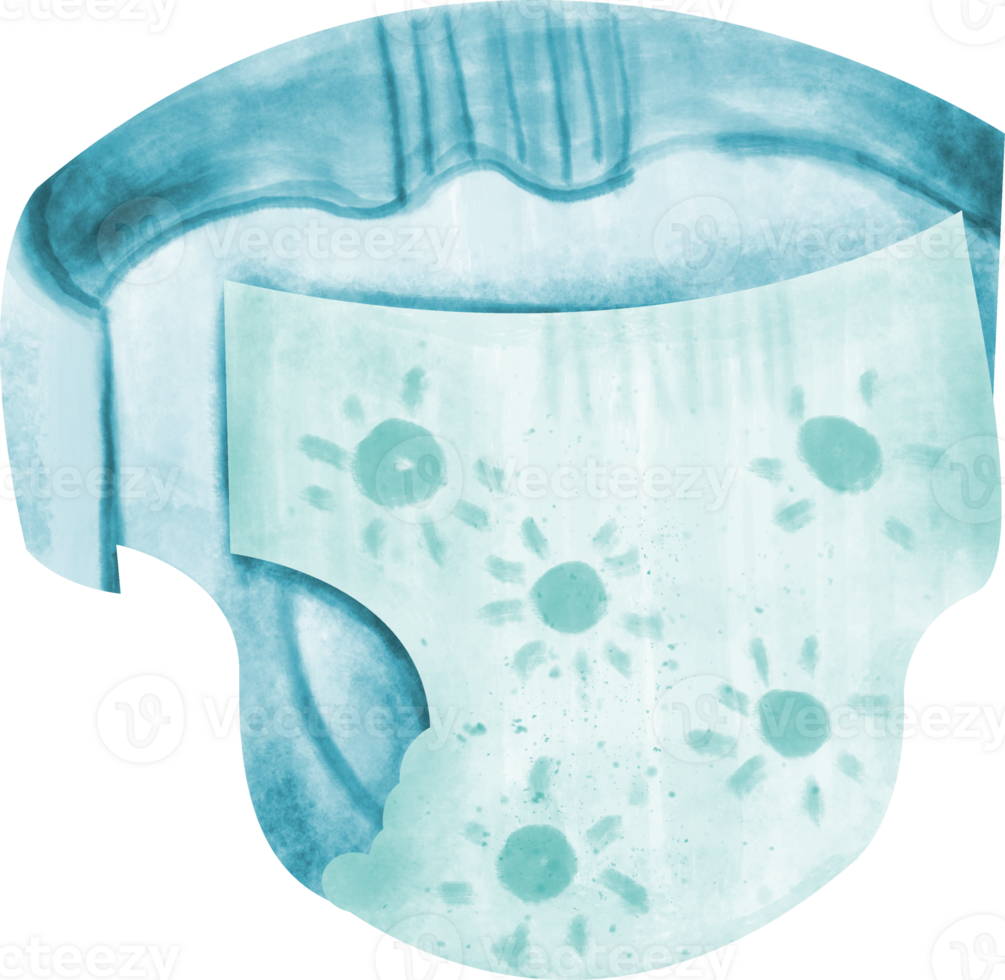baby diaper watercolor png