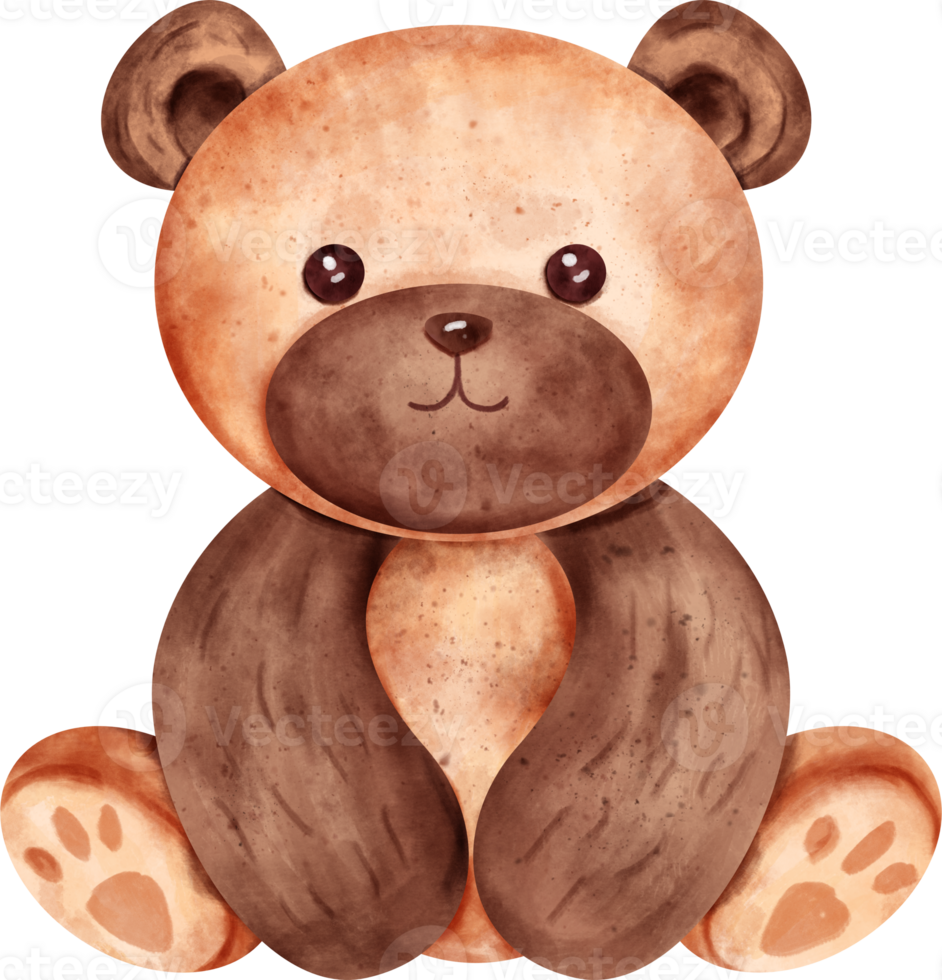watercolor teddy bear png