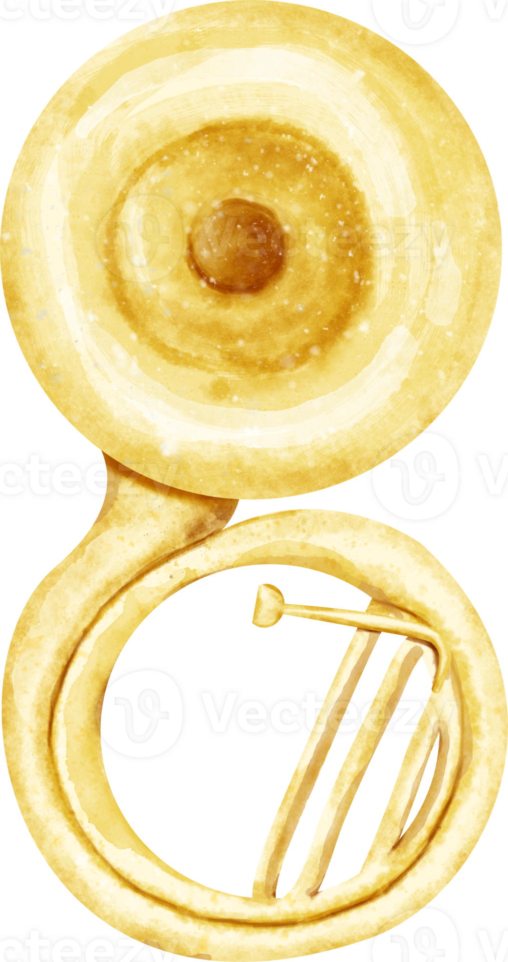 watercolor Sousaphone music instrument 23297252 PNG