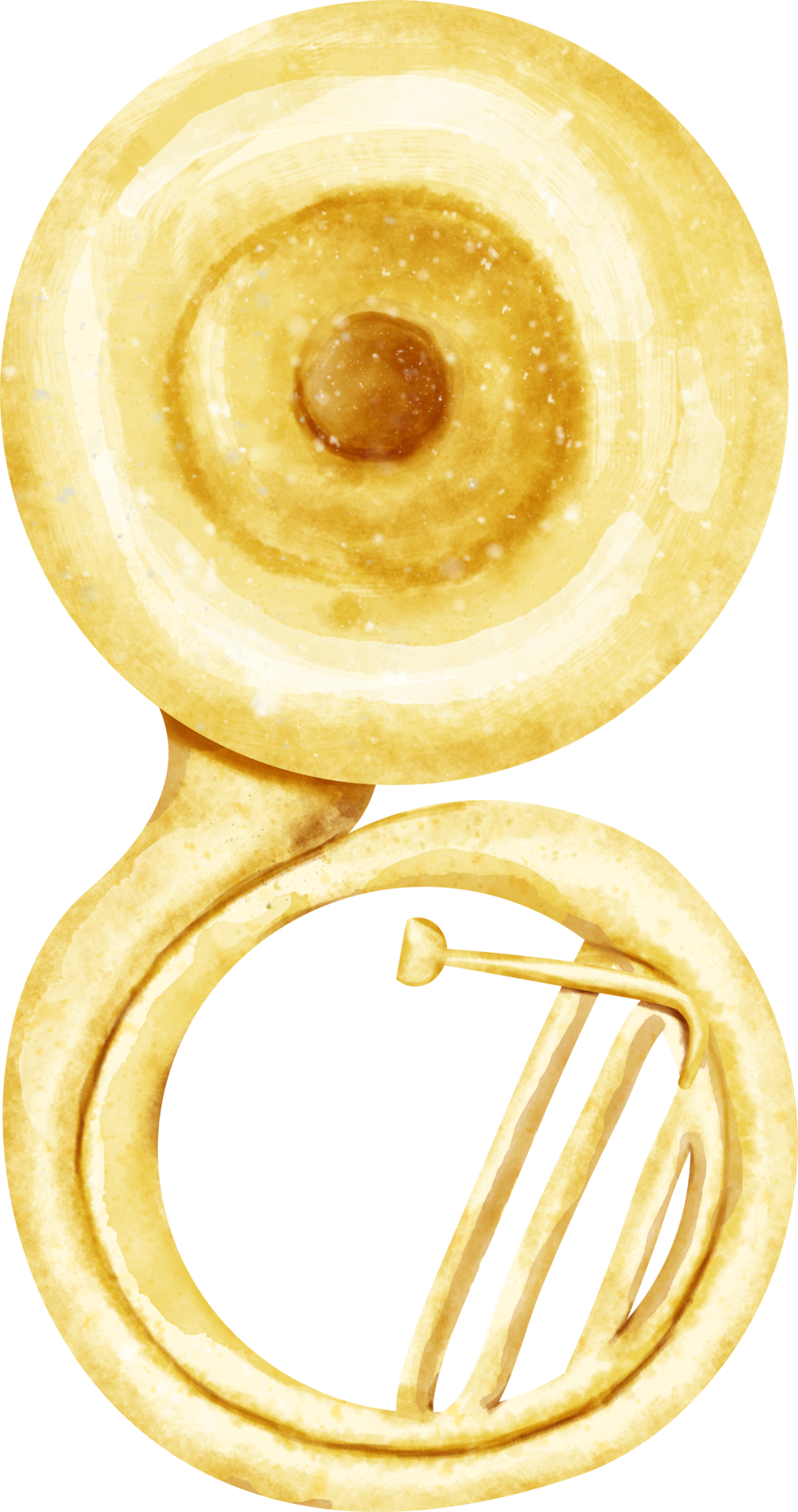 Watercolor Sousaphone Music Instrument 23297252 Png