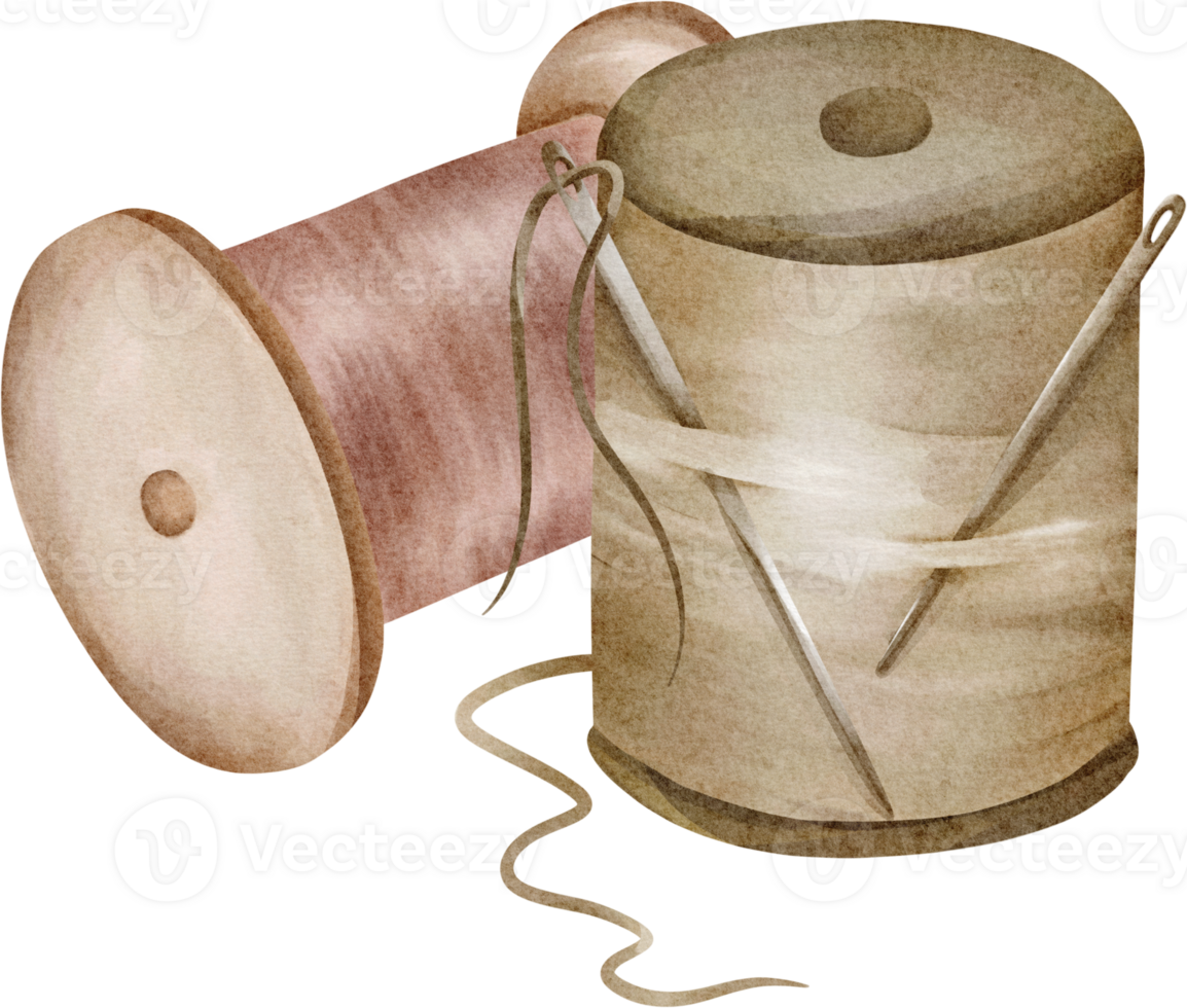 watercolor sewing thread png