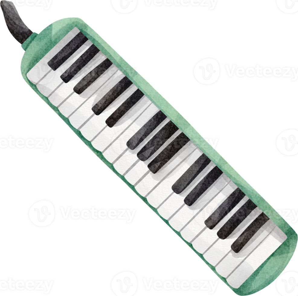 watercolor Melodeon music instrument png
