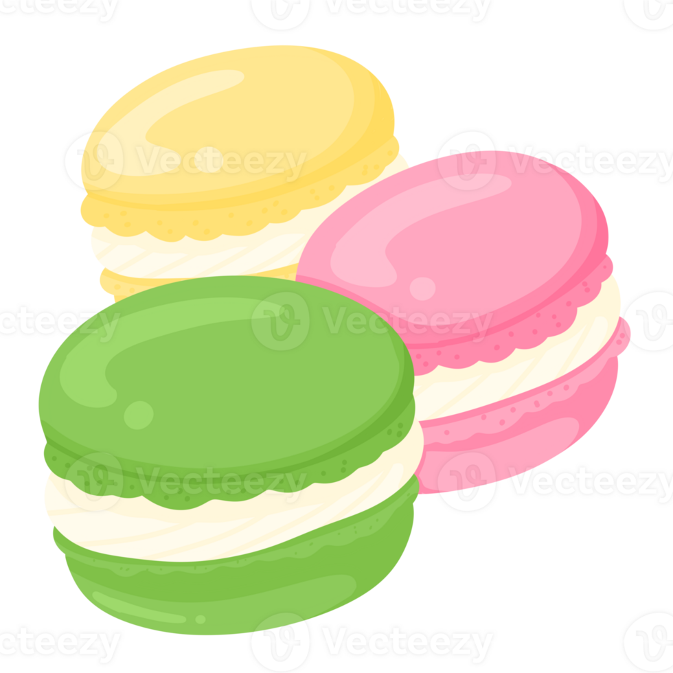 macaroon dessert cartoon 23297294 PNG