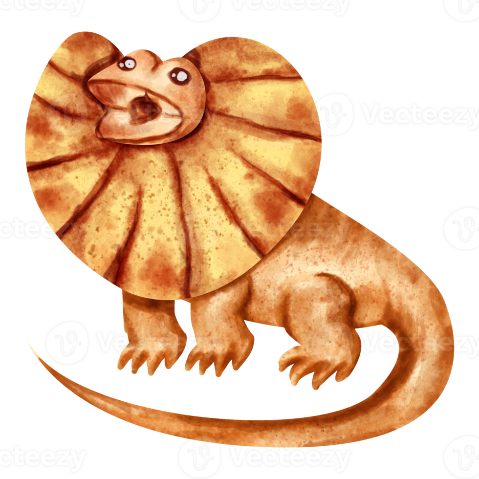 watercolor lizard clip art png