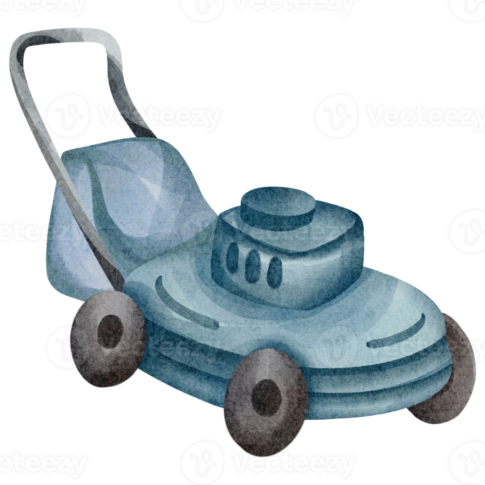 watercolor lawn mower png