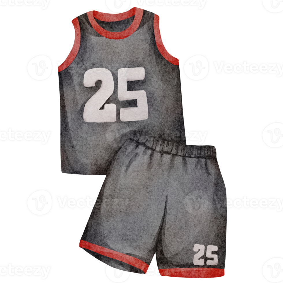 watercolor basketball uniform png