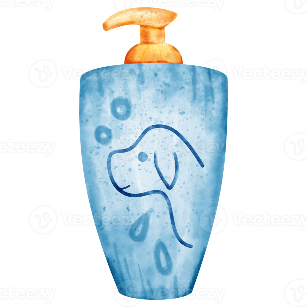 watercolor pet shampoo png