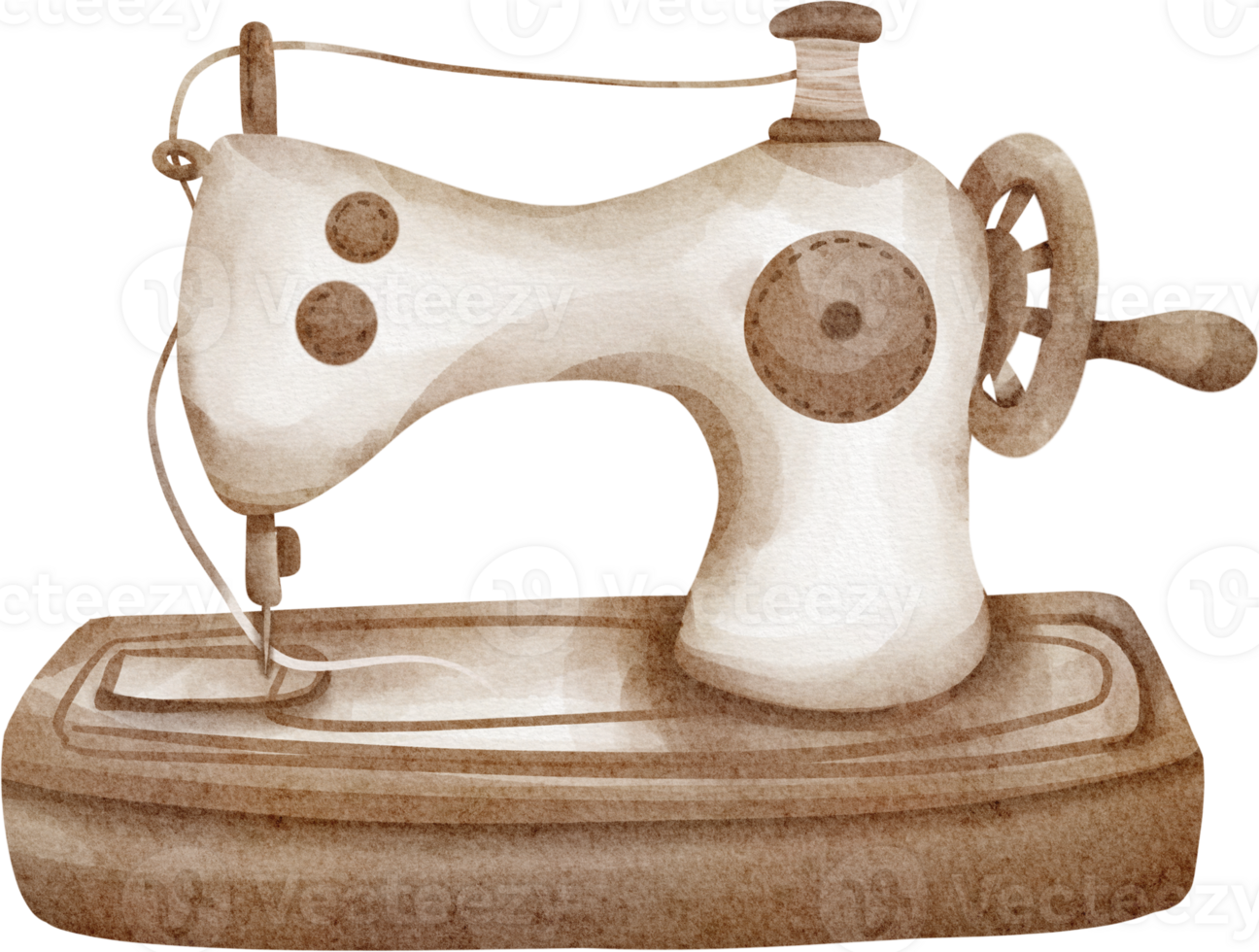 watercolor sewing machine png