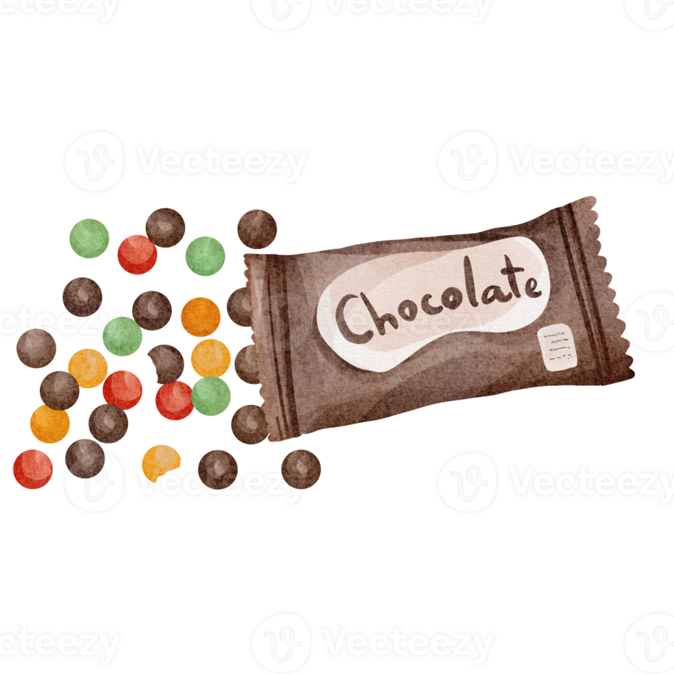 watercolor chocolate candy 23297550 PNG