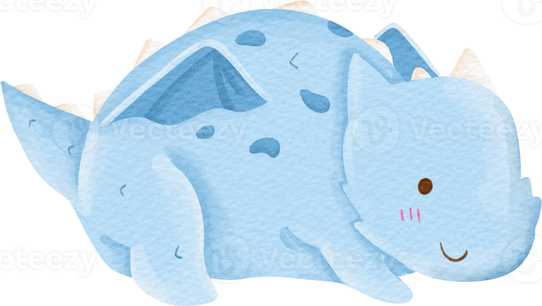 watercolor dragon cartoon png