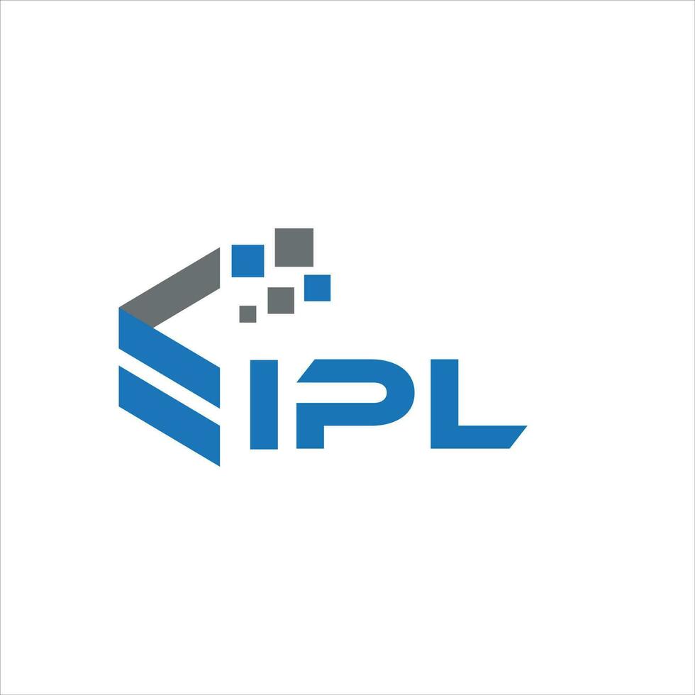 diseño de logotipo de letra ipl sobre fondo blanco. concepto de logotipo de letra de iniciales creativas de ipl. diseño de letras ipl. vector