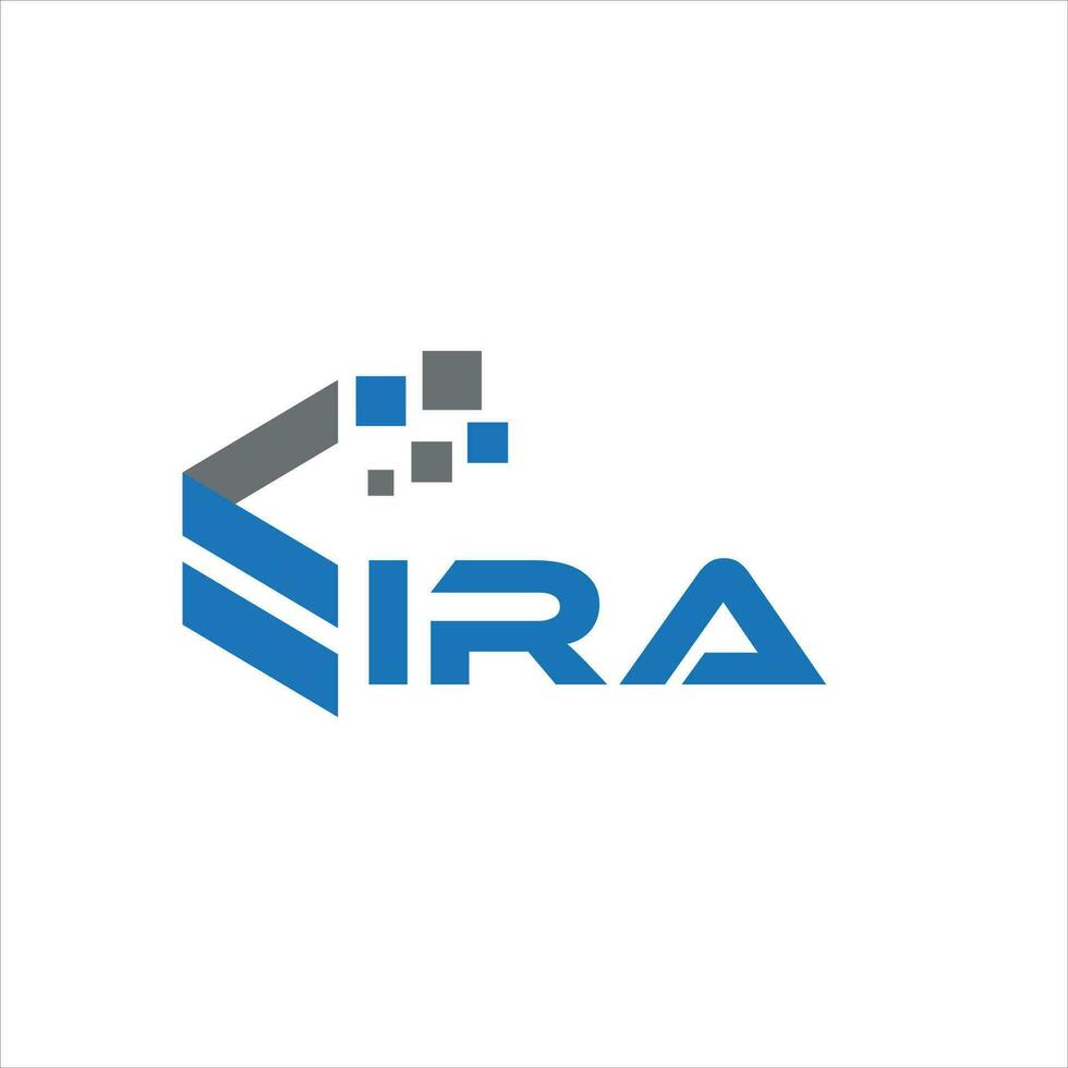 IRA letter logo design on white background. IRA creative initials letter logo concept. IRA letter design. vector