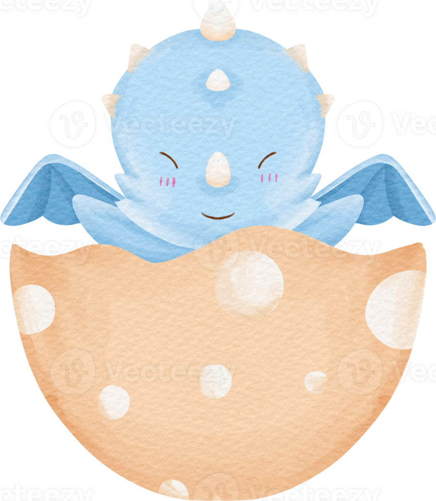 watercolor baby dragon png