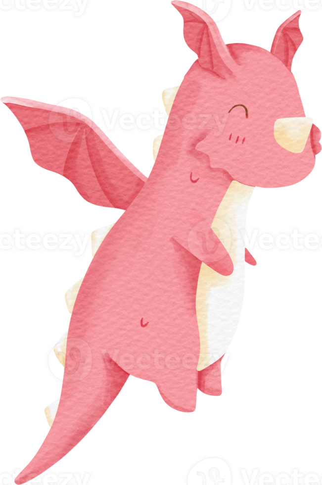 watercolor baby dragon png