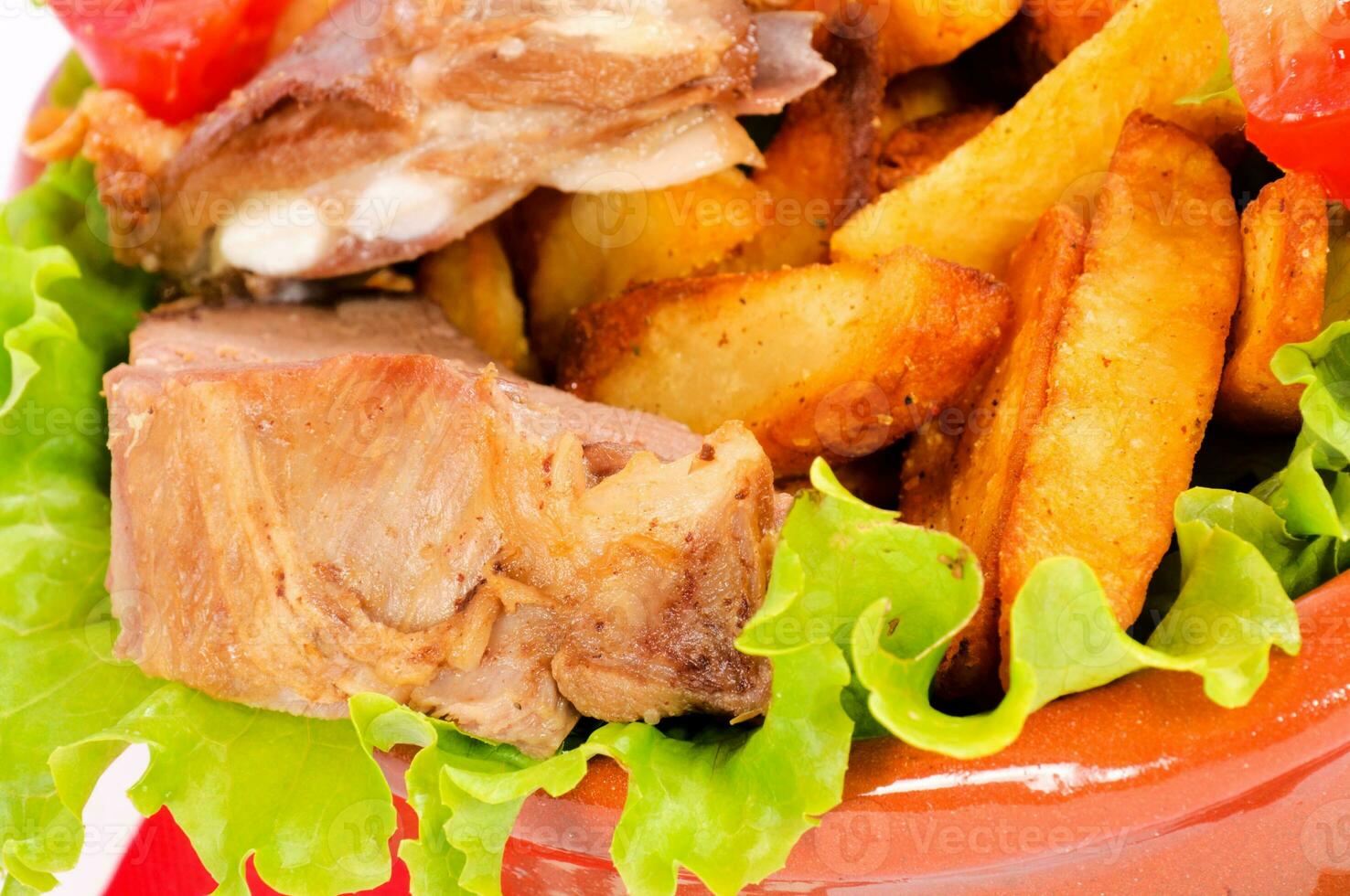 Meat and potatoes 23297949 Stock Photo at Vecteezy