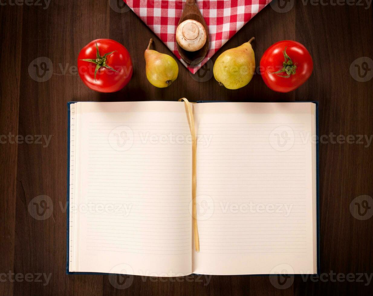 Blank recipe book photo