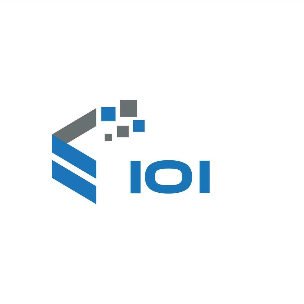 IOI letter logo design on white background. IOI creative initials letter logo concept. IOI letter design. vector