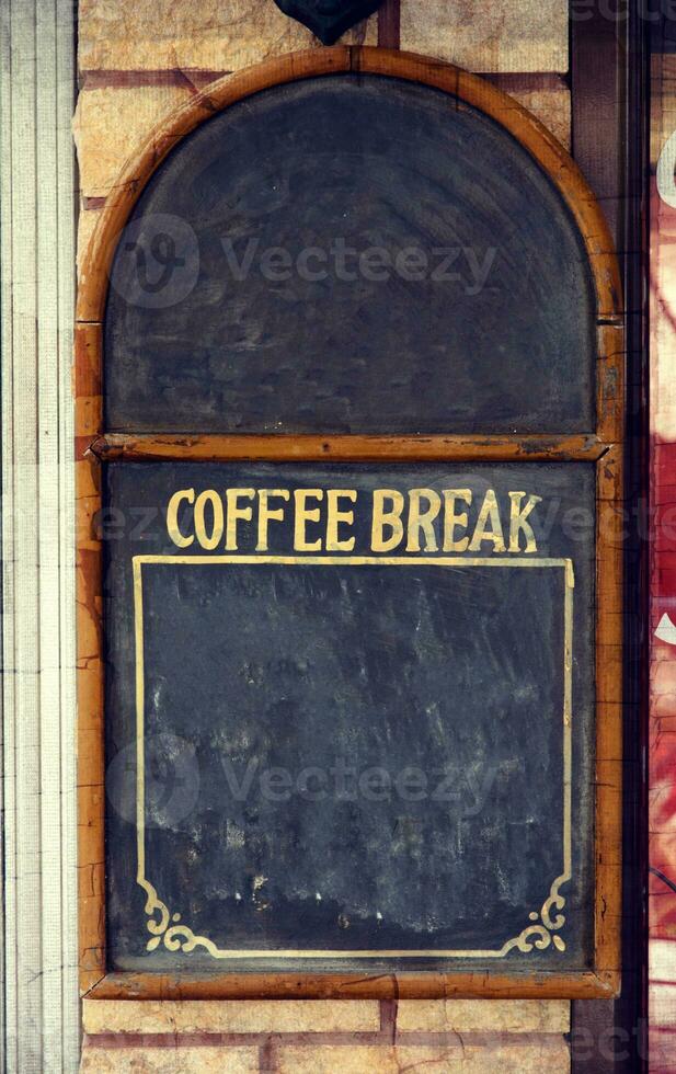 Coffee break sign photo