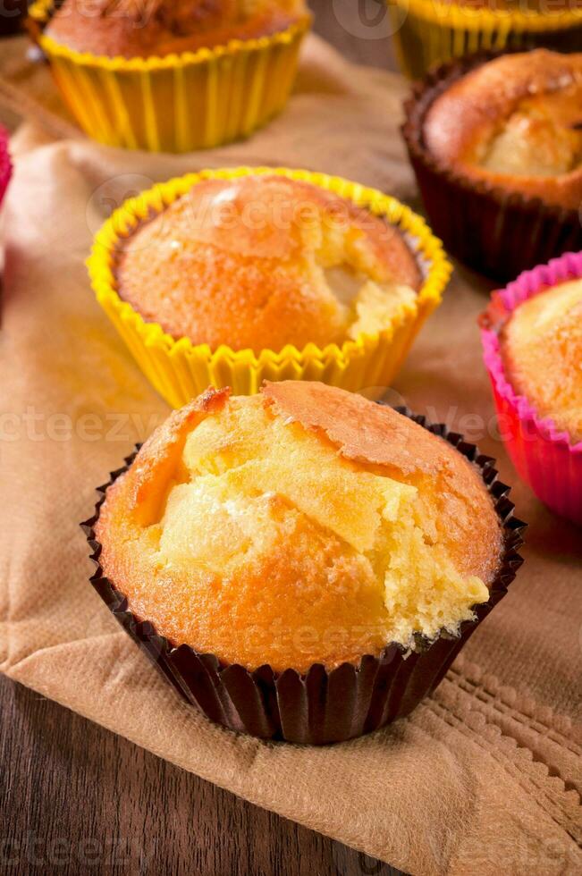 Sweet homemade muffins photo