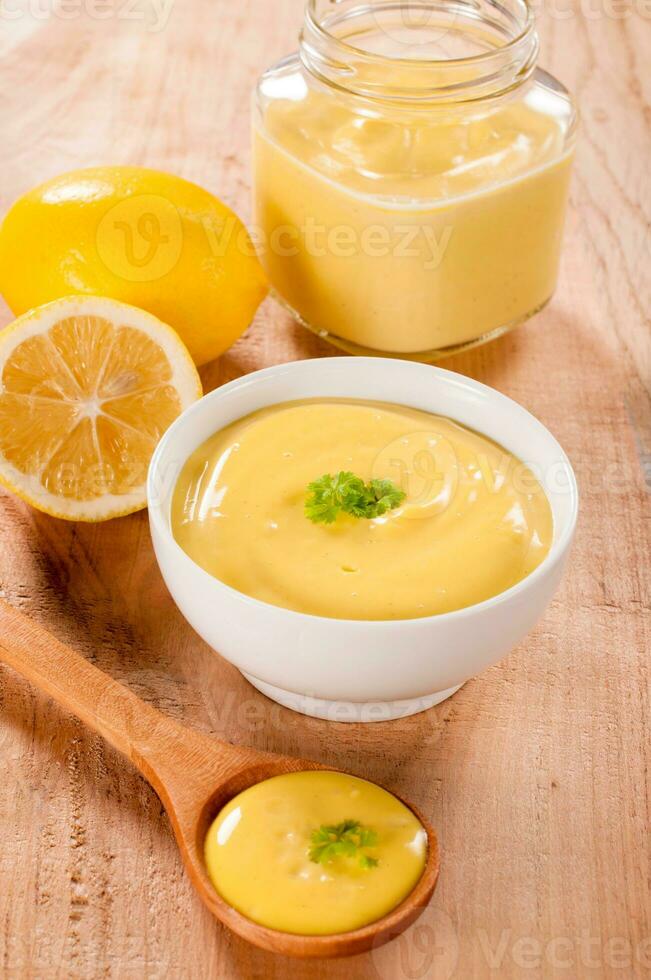 Homemade lime cream photo