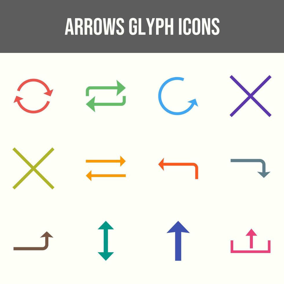 Beautiful Arrows vector icon set