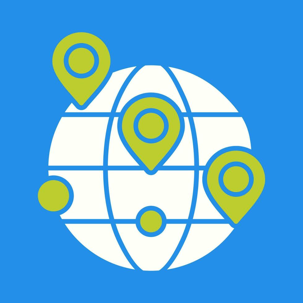 Worldwide Location Vector Icon