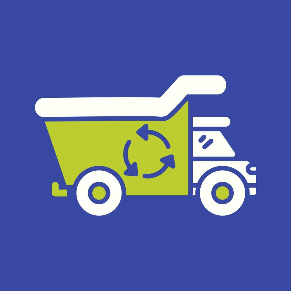 Recycling Truck Vector Icon