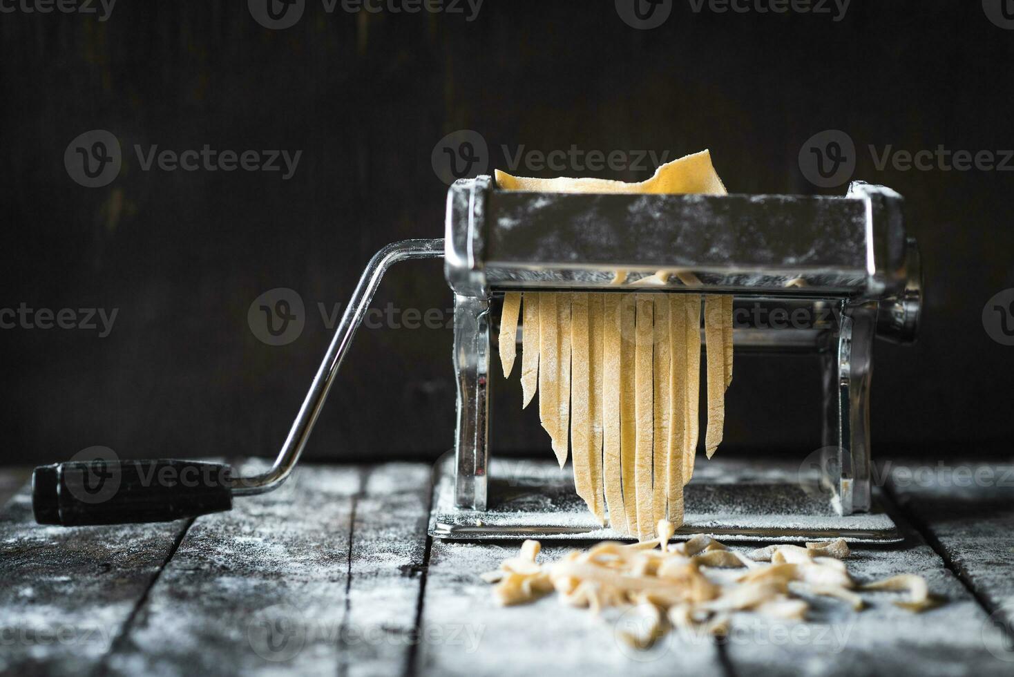 Preparing homemade pasta photo