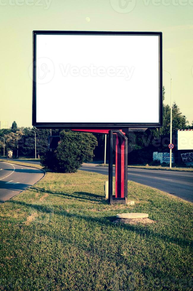 Blank billboard outdoor photo