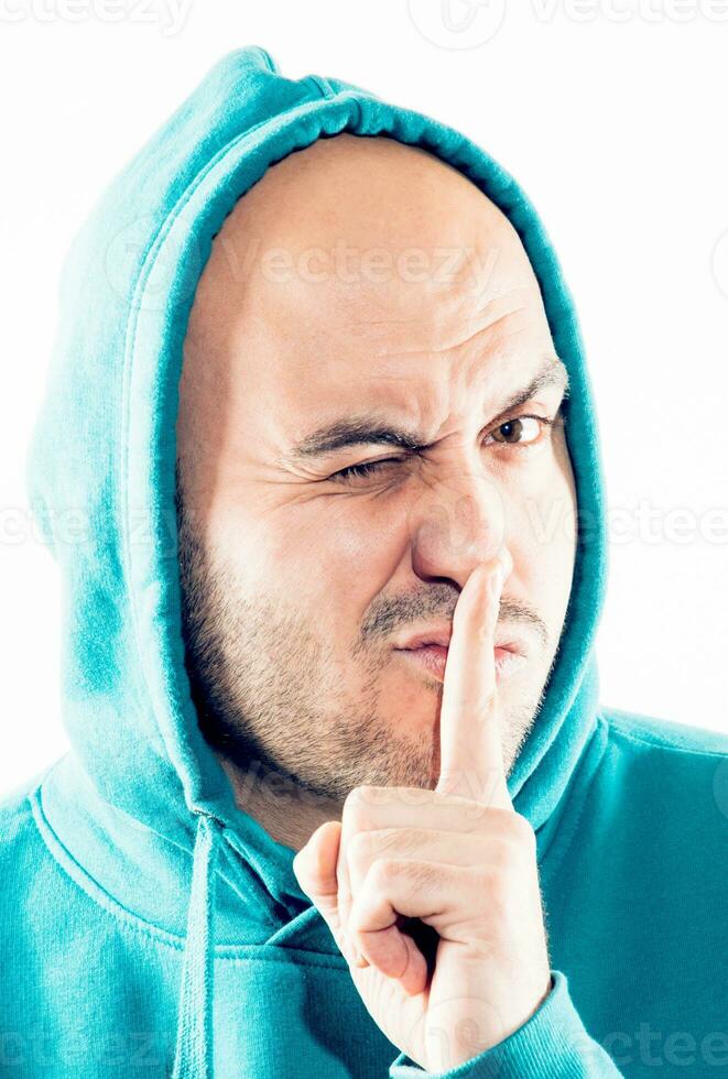 Please quiet concept photo