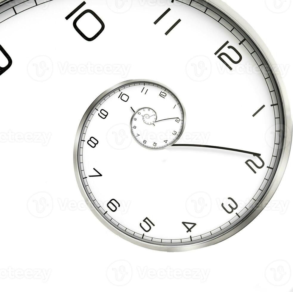 White clock concept photo