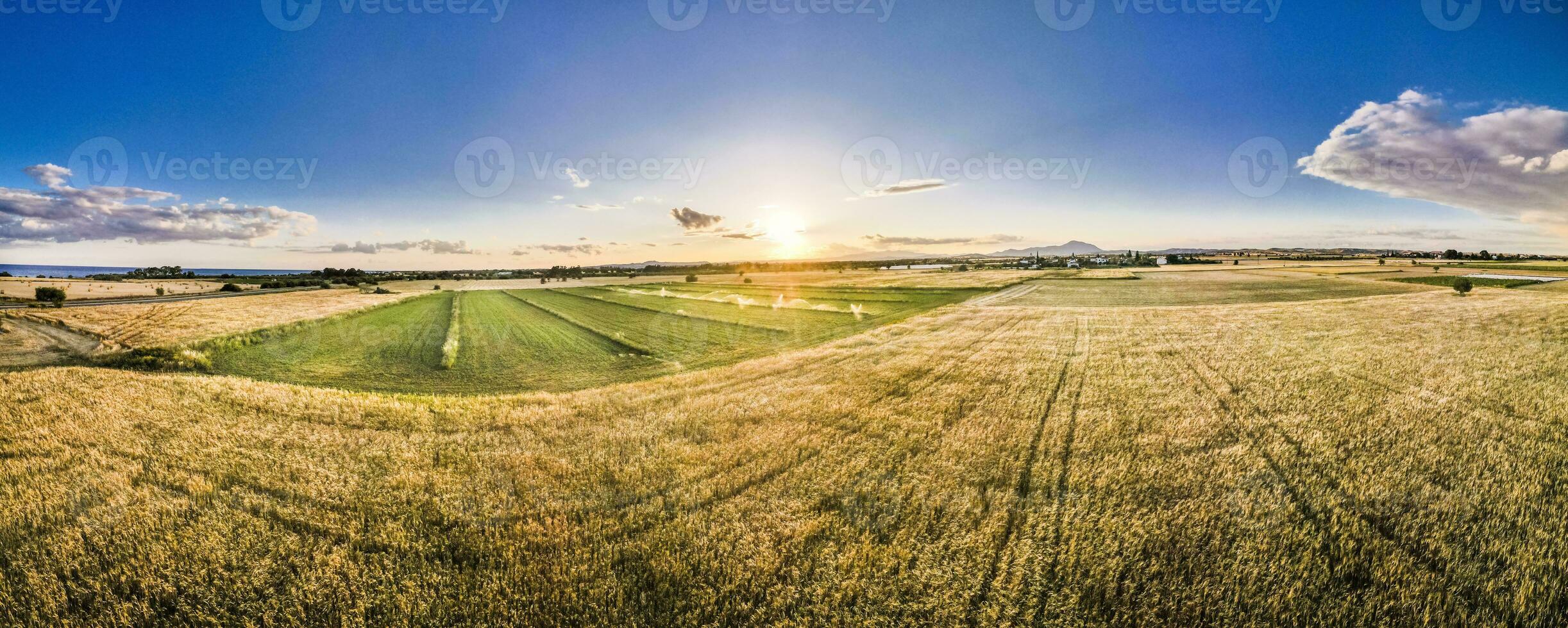 vista aerea de los campos foto