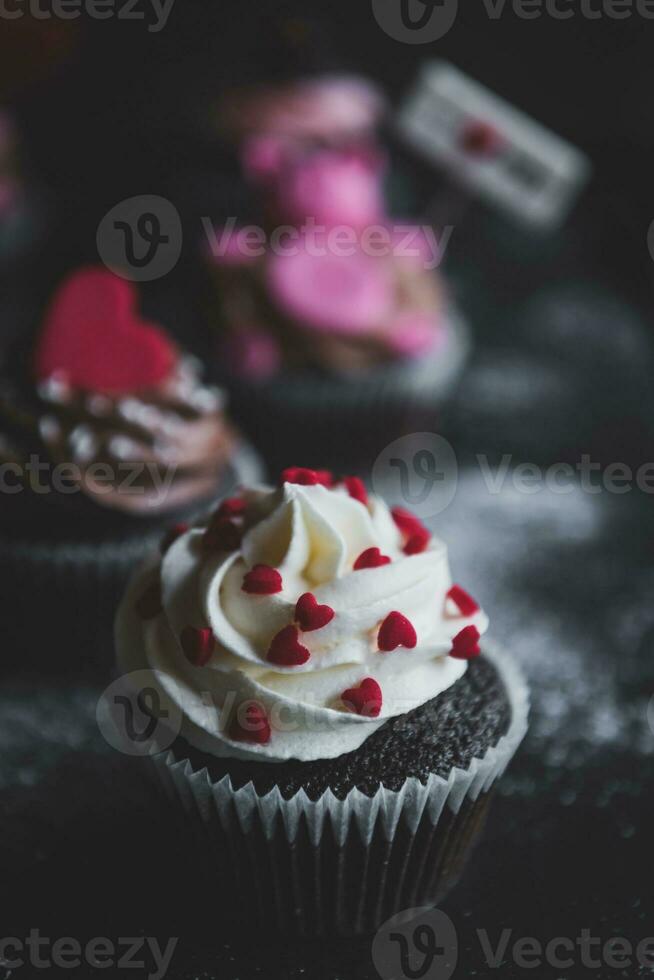 Love concept cupcakes photo