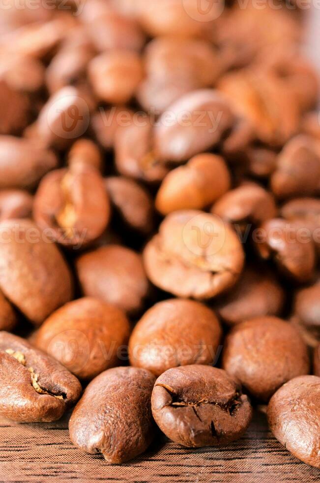 Raw coffee beans photo