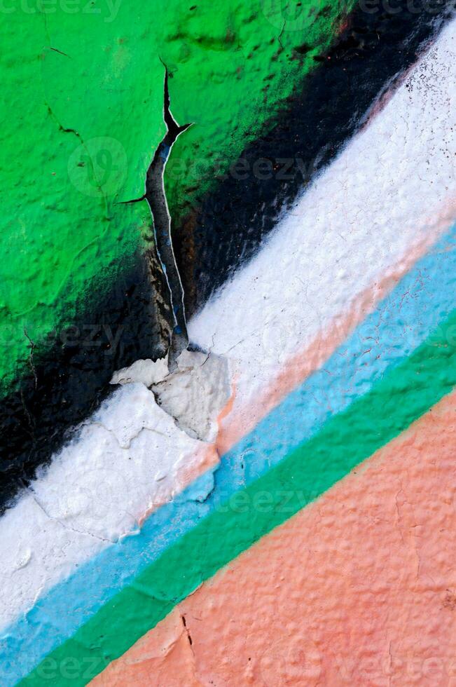 Graffiti wall close-up photo