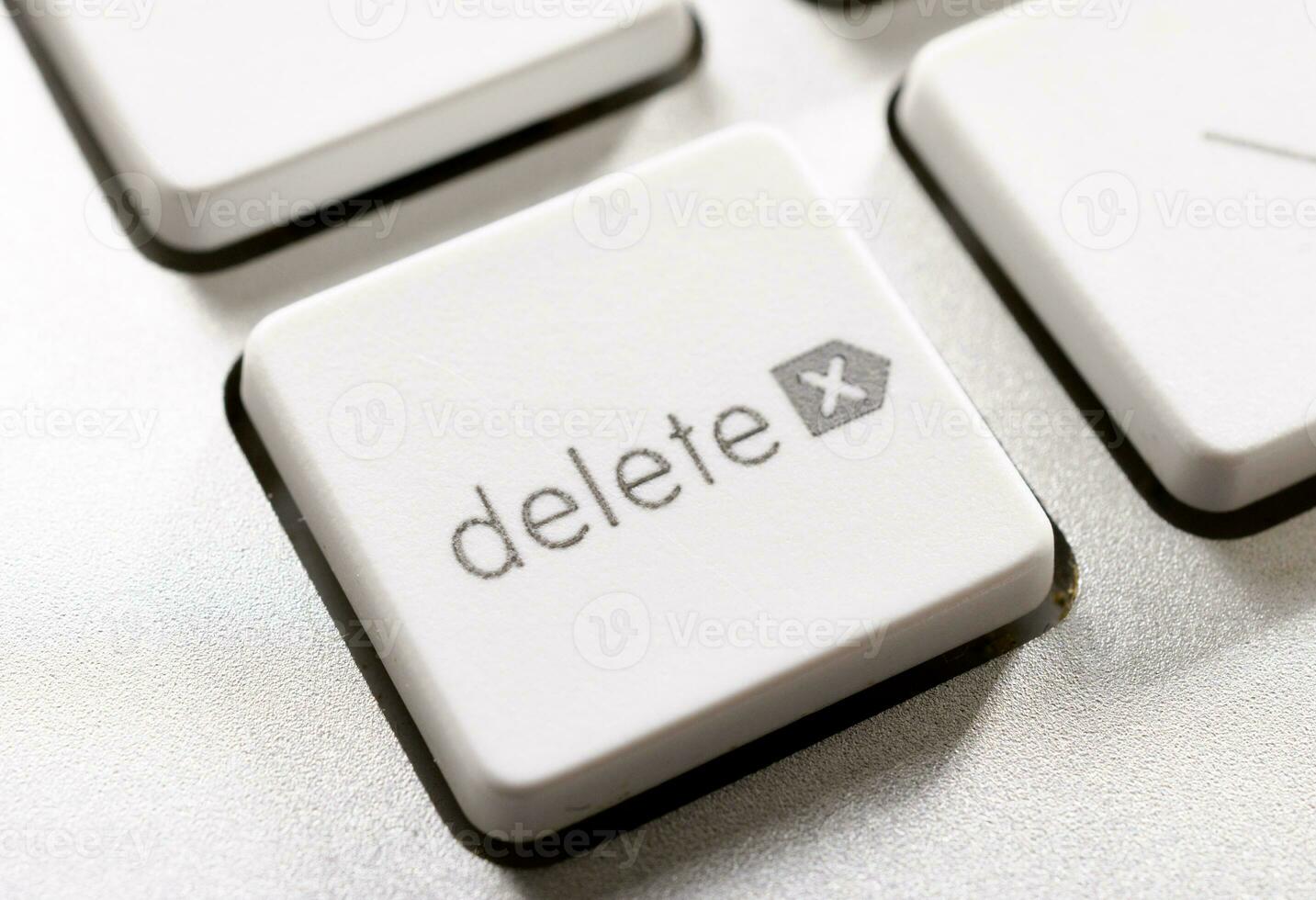 Delete button concept photo