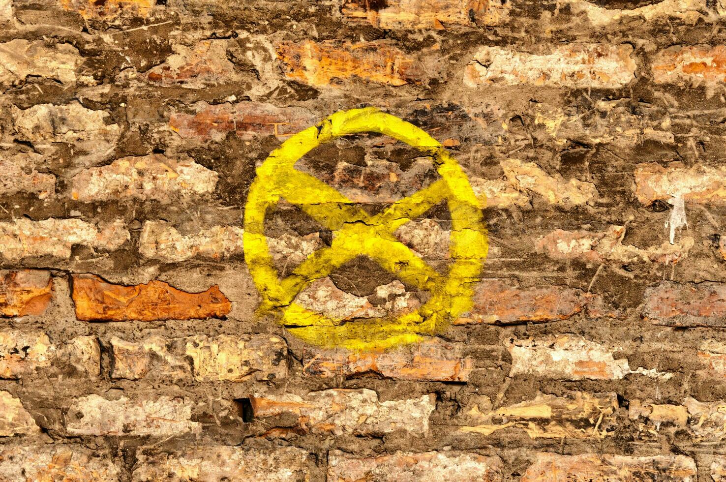 Bricks sign background photo