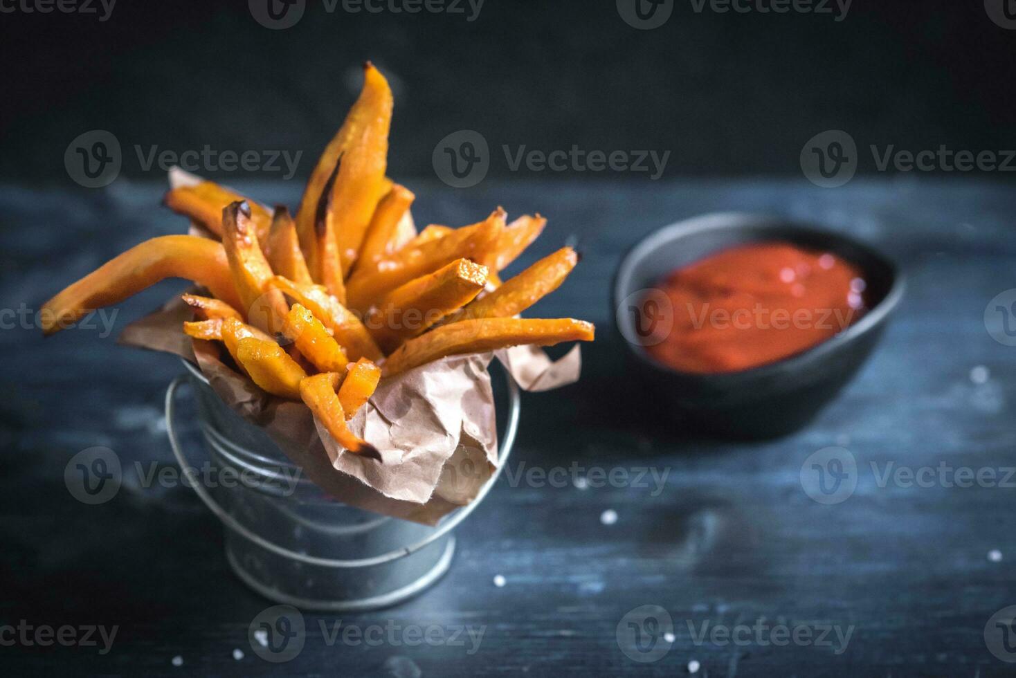 Sweet potatoes fries photo