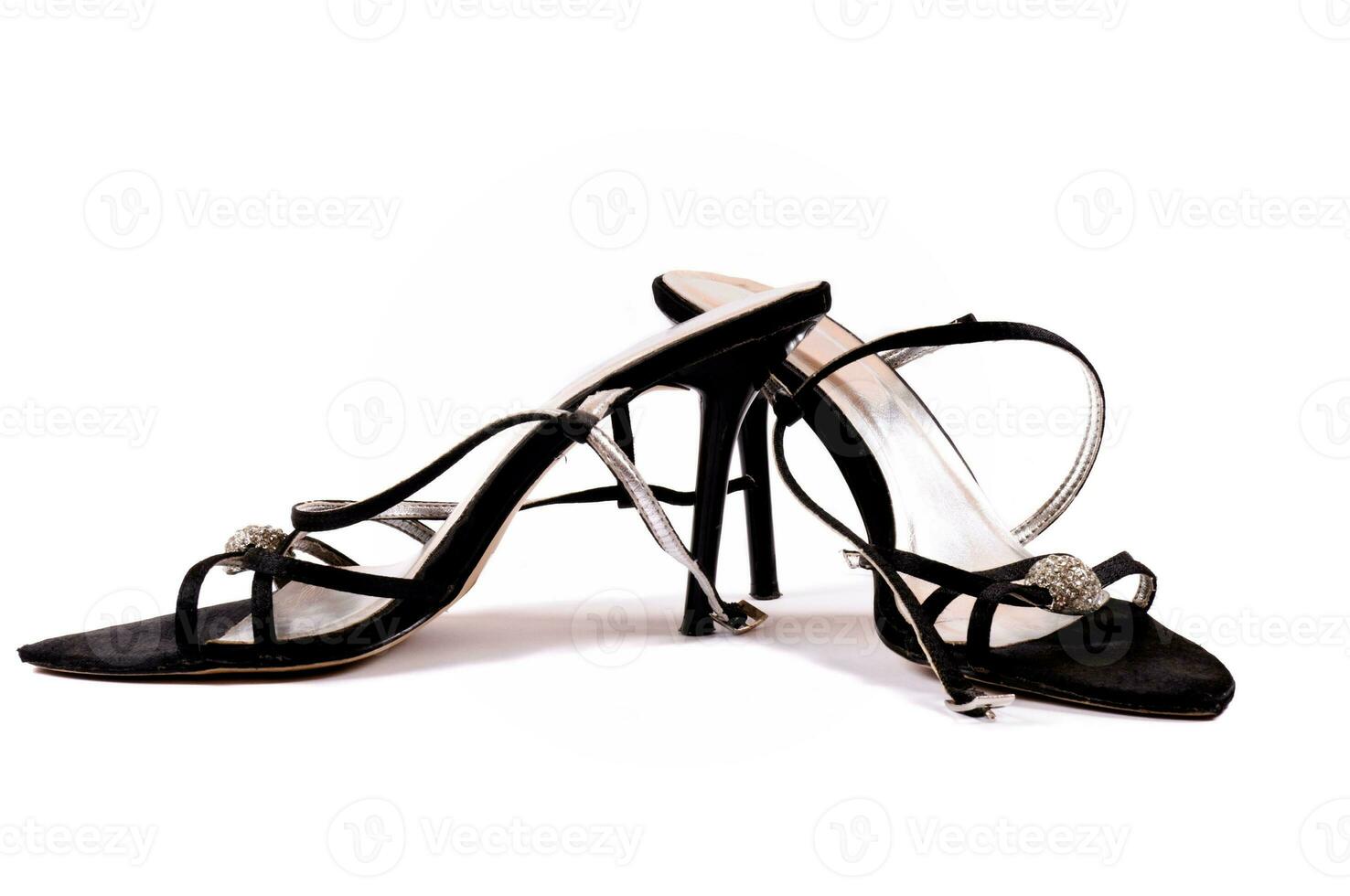 Black shoes isolated photo