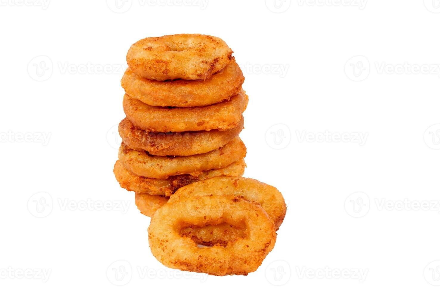 Fried calamari rings photo