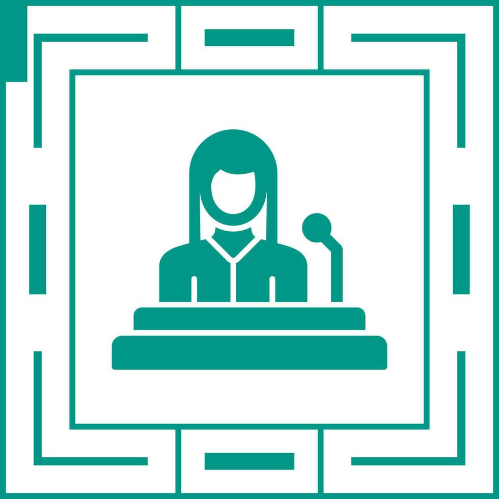 Lectern Unique Vector Icon