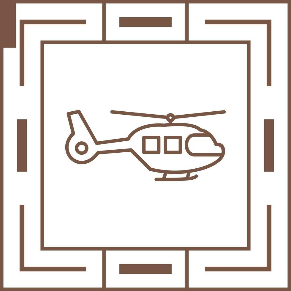 Helicopter Unique Vector Icon