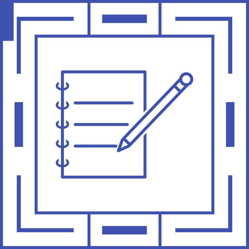 Notebook and Pen Unique Vector Icon