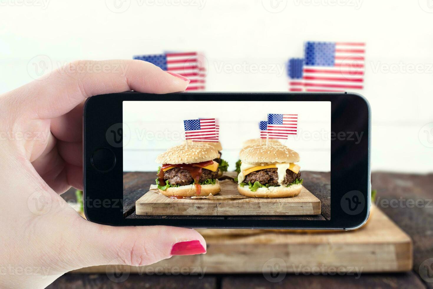 American cuisine concept photo