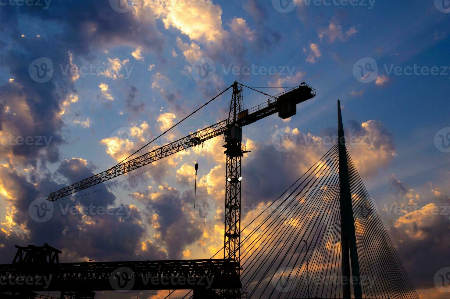 puente construcción sitio foto