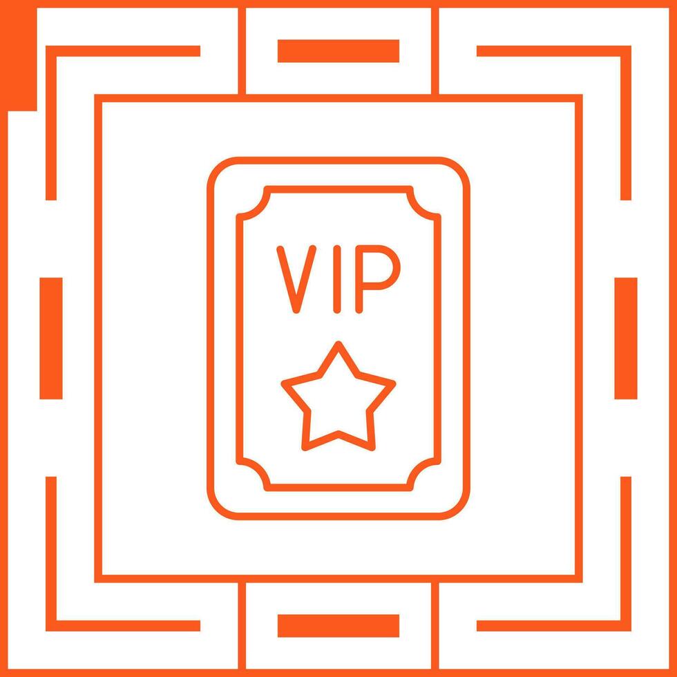 Vip Pass Vector Icon