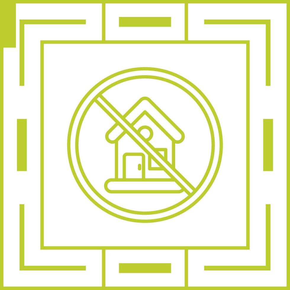 No House Vector Icon
