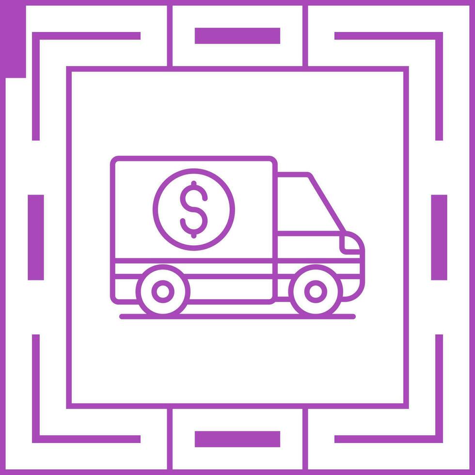 Money Truck Vector Icon